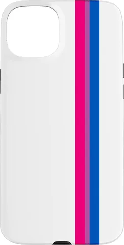 Vista 9 de Funda blanca para iPhone 13 Pro Subtle Bi Pride Flag LGBT Bisexual Stripe