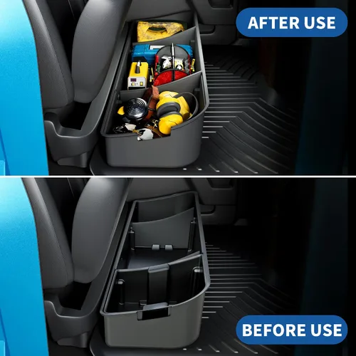 Vista 4 de oEdRo Almacenamiento debajo del asiento apto para Ford F-150 F150 SuperCrew/Crew Cab 2015-2025, F-250/F-350/F-450/F-550 Super Duty 2017-2024