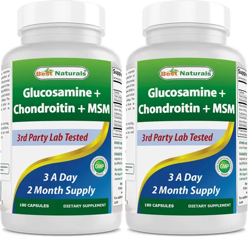 Vista 10 de Best Naturals Glucosamina condroitina y MSM (no OGM) - Promueve la salud de las articulaciones - 180