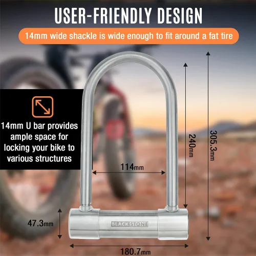 Vista 4 de Crystal Vision - Alarma antirrobo de 130 db, resistente a la intemperie, para bicicleta, multiuso
