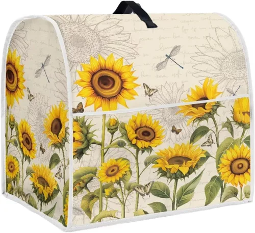 Vista 12 de Fundas de ayuda de cocina para batidora de pie de 4.5 a 5 cuartos de galón, lavables para electrodomésticos de cocina, fundas de tela para proteger