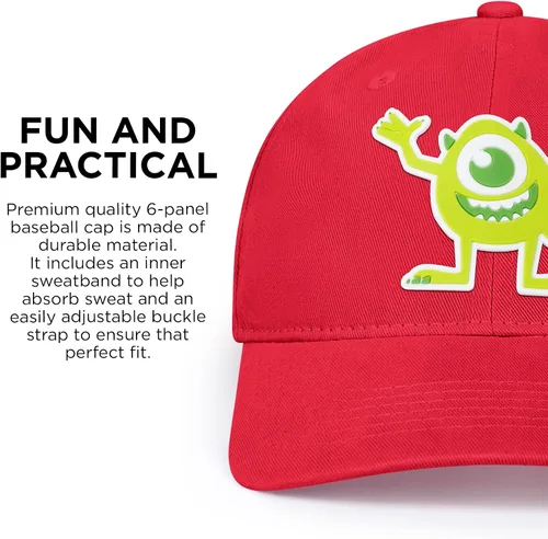 Vista 4 de Men's Cap Women Monster, Mike Wazowski Adjustable Baseball Hat Adult