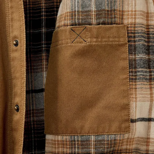 Vista 7 de Legendary Whitetails – Chaqueta de camisa de franela con forro para hombre, de algodón encerado resistente al agua Cebada