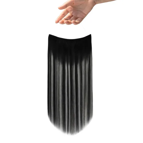 Vista 140 de Easyouth Extensión de cabello humano rubio con cola de caballo, extensiones de cabello humano rubio dorado con reflejos rubios, extensiones