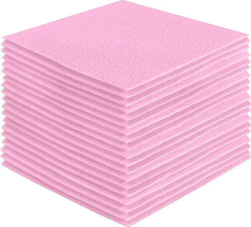 Vista 250 de FabricLA Hojas de fieltro acrílico para manualidades, cuadrados de fieltro precortados suaves de 4 x 4 pulgadas (3.9 in x 3.9 in), utiliza hojas