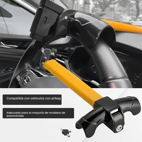 Vista 6 de FLKQC - Cerradura antirrobo para volante, se adapta a ruedas Str de hasta