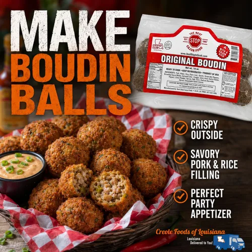 Vista 5 de Kit de muestra Boudin: explora los auténticos sabores de Louisiana con Best Stop, Cajun Original, Poches y Manda Boudin todo en un paquete de Creole