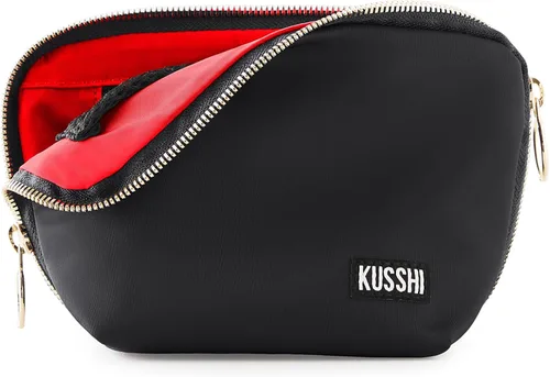 Vista 15 de KUSSHI Bolsa de Maquillaje y Cosméticos Lavable para Viaje, Negro