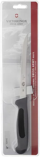 Vista 4 de Victorinox Victorinox Swiss Army Cutlery Fibrox Pro - Cuchillo curvo para deshuesar, hoja semirrígida, 5.5 libras, negro, deshuesado de 6 pulgadas
