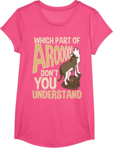 Vista 17 de What Part Of Aroooo Don't You Understand Husky - Camiseta para perro, Negro, S
