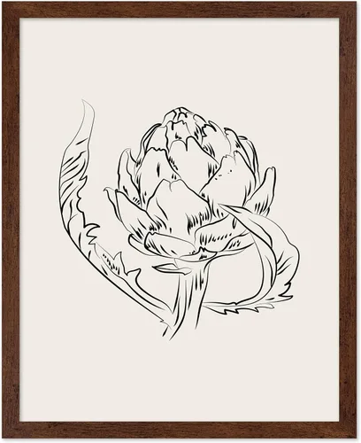 Vista 24 de Poster Master Póster Plumeria - Impresión de flores retro, arte floral, arte de flores tropicales, arte de línea - Arte de boceto - Arte abstracto