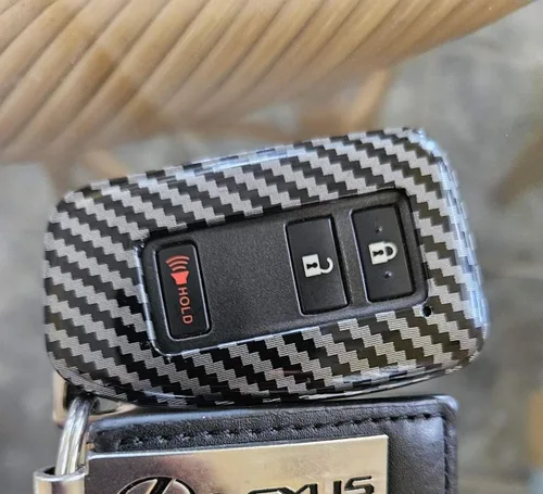 Vista 8 de iJDMTOY - Funda de plástico duro para llavero Lexus ES/is/GS/RC/NX/RX/LX Negro