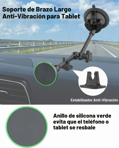 Vista 6 de Soporte magnético para tableta para camión, succión resistente de 4