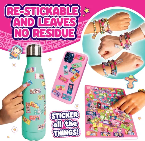 Vista 3 de Pulsera de cápsula ciega con rollos de pegatinas Sticki