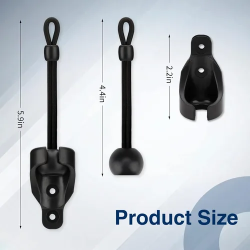 Vista 5 de Coolaroo - Piezas de repuesto elásticas y tapa de extremo, color negro, resistente a la intemperie, para persianas enrollables Coolaroo