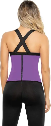 Vista 3 de Ann Chery Womens Classic 3 Hooks Latex Waist Cincher Shapewear