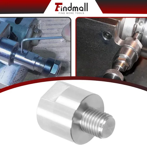Vista 7 de findmall Adaptador de husillo de cabezal de torno que convierte 1-1/4 pulgadas x 8TPI a 1 pulgada x 8TPI para torno de carpintería