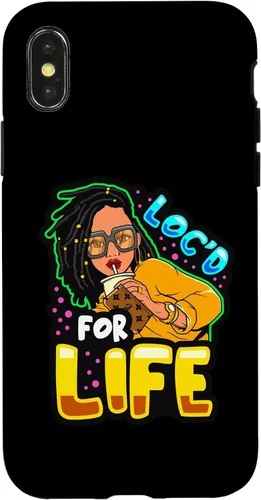 Vista 5 de Loc'd for Life Funny Locs Black Queen Dreadlocks Women Girls Case for iPhone 17