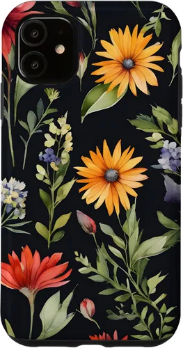 Vista 8 de iPhone 16 Bouquet Acuarela Flores Acuarela Floral Botánico Case