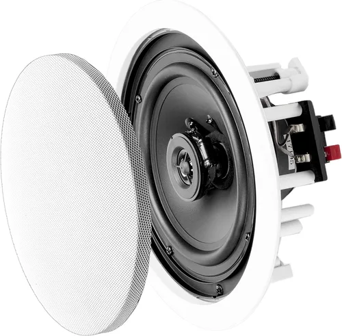 Vista 9 de OSD Audio ACE500 bocinas para techo, de 5.25 pulgadas, 75 W, la rejilla se pude pintar, de color blanco, 1 par ICE520 Regular