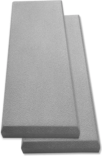Vista 10 de Panel acústico negro Fibra de vidrio paquete de 2 Panel profesional de absorción de sonido Panel decorativo a prueba de sonido Panel