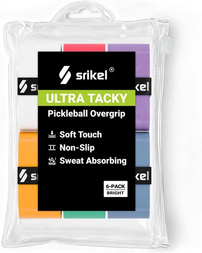 Vista 8 de Overgrip de paleta de pickleball – Cinta de agarre de pickleball ultra adherente, absorbente y antideslizante, suave al tacto y duradera