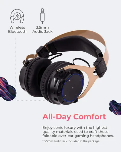 Vista 7 de CEEK VR 360 Advanced - Auriculares inalámbricos Bluetooth, color negro
