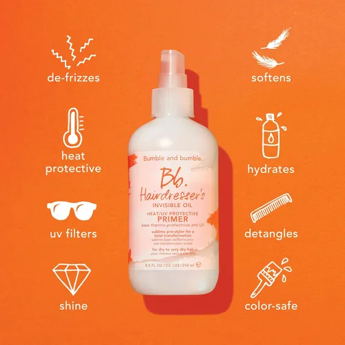 Vista 5 de Bumble and bumble. Hairdresser's Invisible Oil Calor/UV Protection Leave-In Conditioner Imprimación para el cabello Hidratante