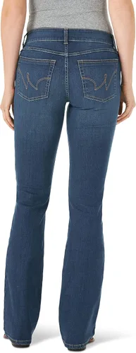 Vista 2 de Wrangler - Jeans para mujer estilo Western de tiro medio, elásticos y con corte bota