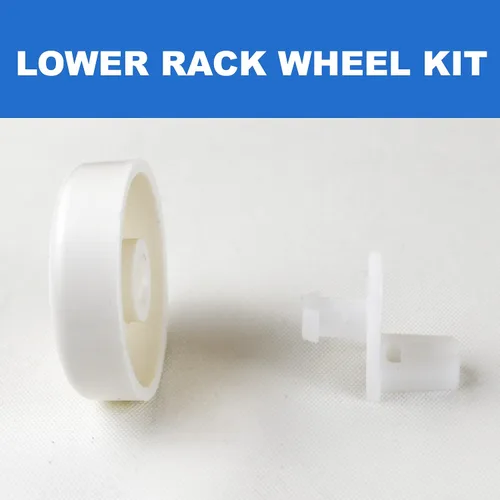 Vista 3 de Paquete de 8 rodillos y pernos de repuesto exacto para lavavajillas - Kit de ruedas inferiores compatible con lavavajillas GE, Kenmore y Hotpoint