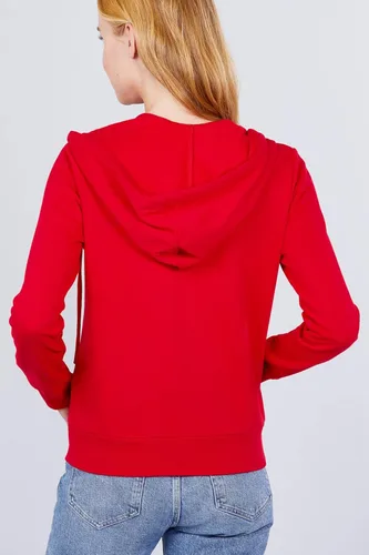 Vista 4 de OLLIE ARNES Sudadera con capucha y cremallera completa para mujer - Chaqueta de manga larga