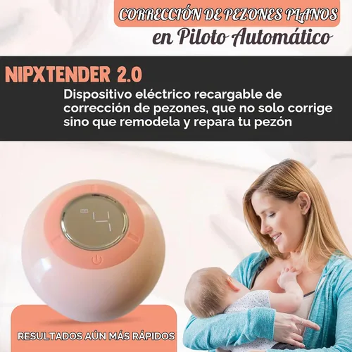 Vista 3 de Cradle Plus - Corrector de pezones invertido, chupones de pezones recargables para mujeres, dispositivo de succión, corrector eléctrico de pezones