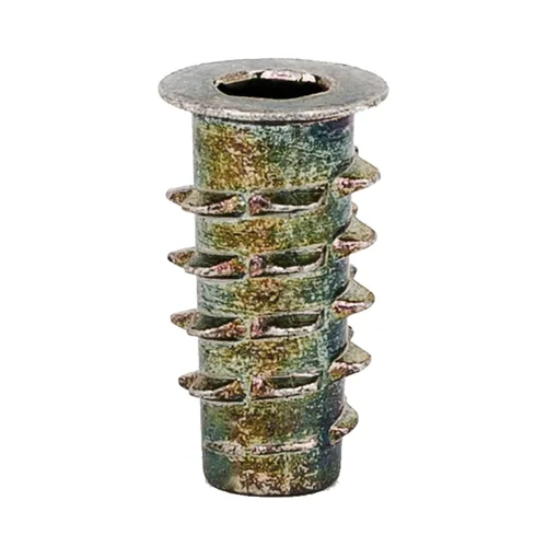 Vista 16 de E-Z LOK Inserto roscado para madera blanda, insertos de rosca hexagonal de zinc 10-32 roscas internas, 0.394 pulgadas de longitud, paquete de 50
