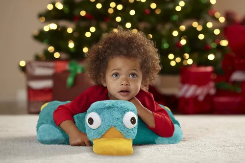 Vista 2 de My Pillow Pets Authentic Disney Perry - Almohada plegable de felpa, 18 pulgadas, tamaño grande