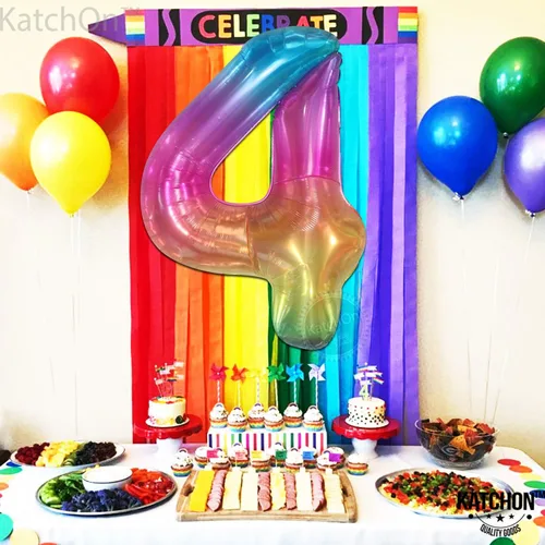 Vista 114 de KatchOn Globo negro del número 1 de 40 pulgadas, globo de feliz cumpleaños Large Mylar Number One Balloon for 1st Birthday Decorations, Foil