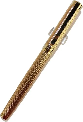 Vista 2 de Gullor Pluma estilográfica más noble estilo simple Jinhao 155 dorado