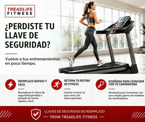 Vista 2 de Llave de seguridad para cinta de correr - Reemplazo para modelos de cinta de correr Horizon: T101, T102, T103, T202, T203