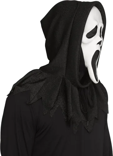 Vista 8 de Fun World Máscara de película Ghost Face para adulto, 30 aniversario, talla única, color blanco