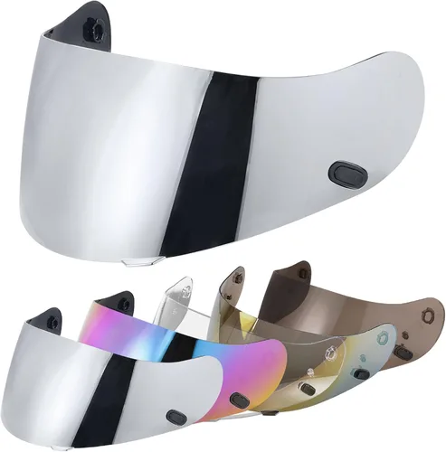 Vista 10 de VCOROS Casco de motocicleta, visera de repuesto para casco HJC HJ-09 CL-15 CL-17 CL-16 CL-SP AC-12 FS-10 CS-R1 IS-16 CS-R2 Shield Arcoíris