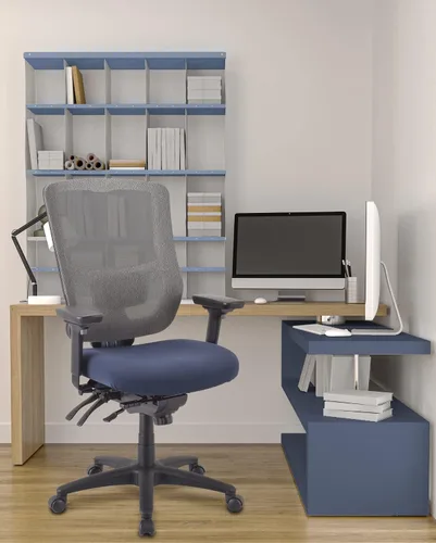 Vista 2 de Tempur-Pedic Silla de trabajo ajustable, cobalto