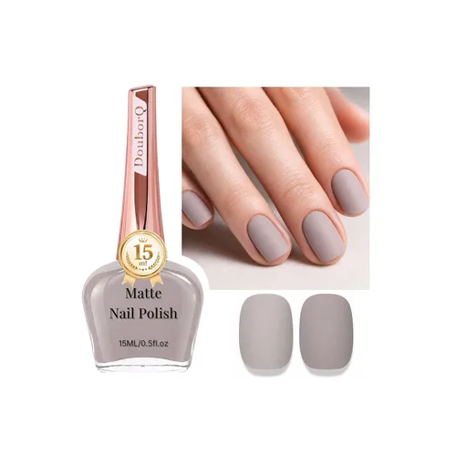 Vista 20 de DouborQ Esmalte de uñas de secado rápido de larga duración, malva Rojo Oscuro Rosa