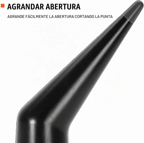 Vista 4 de JES Boquilla angular para pistolas de calafateo a granel y salchichas, paquete de 5