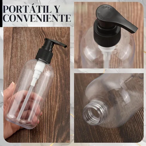 Vista 2 de Norme 40 botellas vacías con bomba de 8 onzas, botellas de plástico