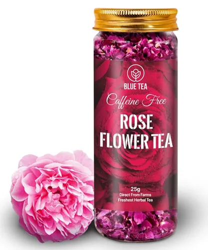 Vista 2 de BLUE TEA - Combo de té de hierbas - Té de rosas (0.88 onzas) + té de flor de guisante mariposa (0.88 onzas) + té de hibisco (1.76 onzas)