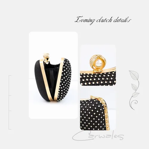 Vista 4 de Bellawish Bolsos de noche de cristal para mujer bolso de mano de perlas de diamantes de imitación para boda fiesta de graduación bolsa de novia