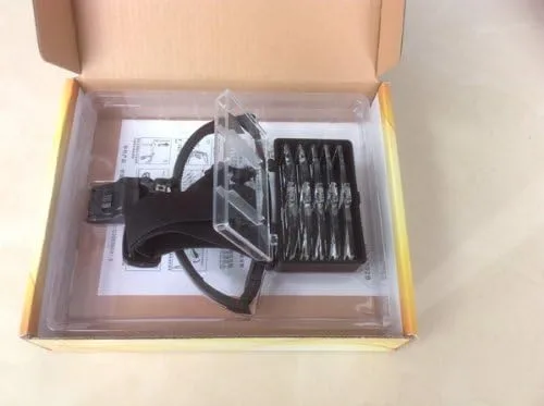 Vista 7 de 1.0x, 1.5x, 2.0x, 2.5x, 3.5x Lupa de diadema de soporte para gafas con lámpara LED #9892b