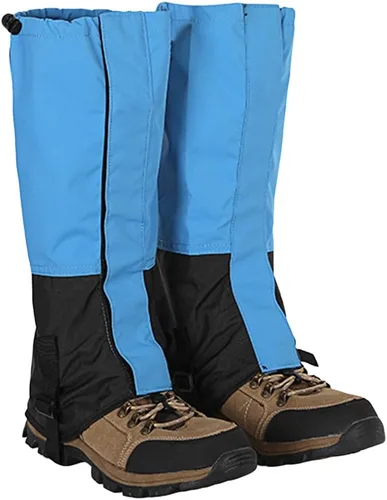 Vista 8 de Polainas impermeables para las piernas, polainas para botas de nieve, leggings de seguridad de protección de serpientes para senderismo, campamento