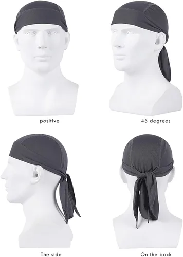 Vista 5 de SUZALA Doo Rag que absorbe el sudor, forro de casco de enfriamiento de trapo de rocío, casco transpirable para hombres y mujeres