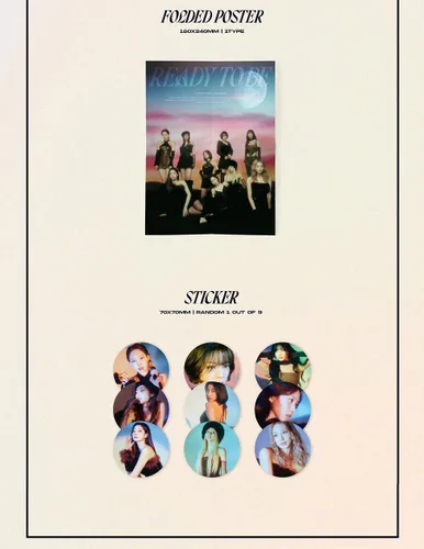 Vista 5 de TWICE READY TO BE 12º Mini Álbum SANA Ver+Tarjeta Regalo K-POP SELLADO