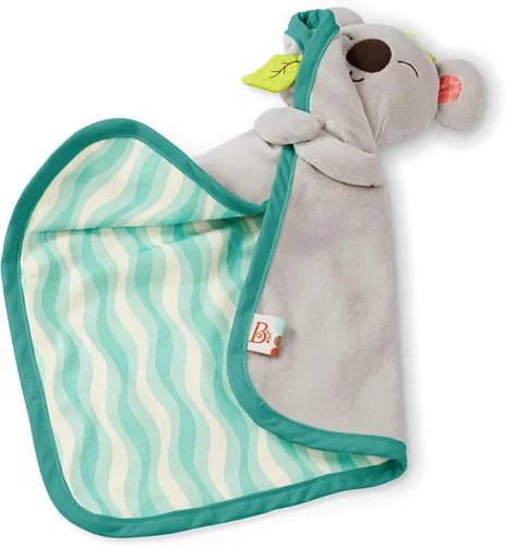 Vista 7 de B. Toys – Manta de seguridad de koala con características sensoriales crujientes – Manta suave de algodón para bebés recién nacidos y lactantes